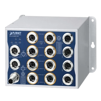 PLANET ITS-5216-8P4T-WV: M12 PoE+ Managed Switch for Transportation and Trackside Networks